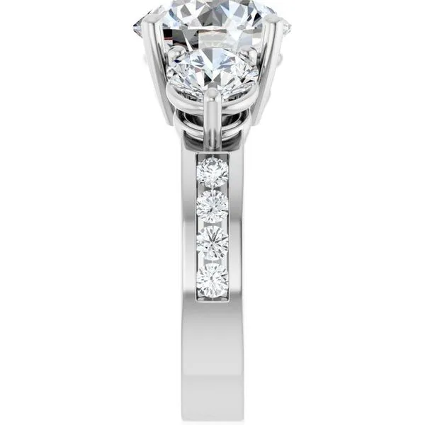 Three-Stone Engagement Ring Image 4 Clater Jewelers Louisville, KY