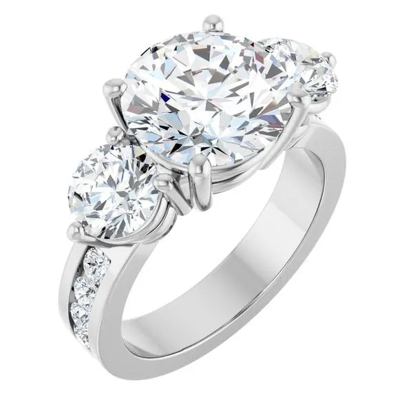 Three-Stone Engagement Ring Paul James Jewelers Angels Camp, CA