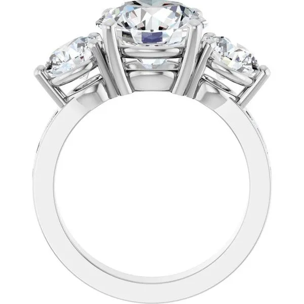 Three-Stone Engagement Ring Image 2 Paul James Jewelers Angels Camp, CA