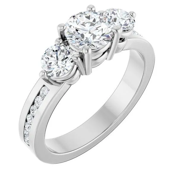 Three-Stone Engagement Ring Arezzo Jewelers Elmwood Park, IL