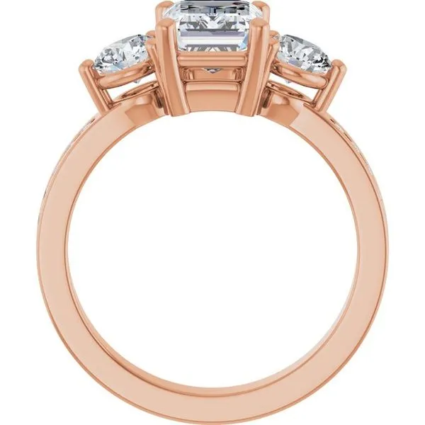 Three-Stone Engagement Ring Image 2 Northwood Jewelers Northwood, OH