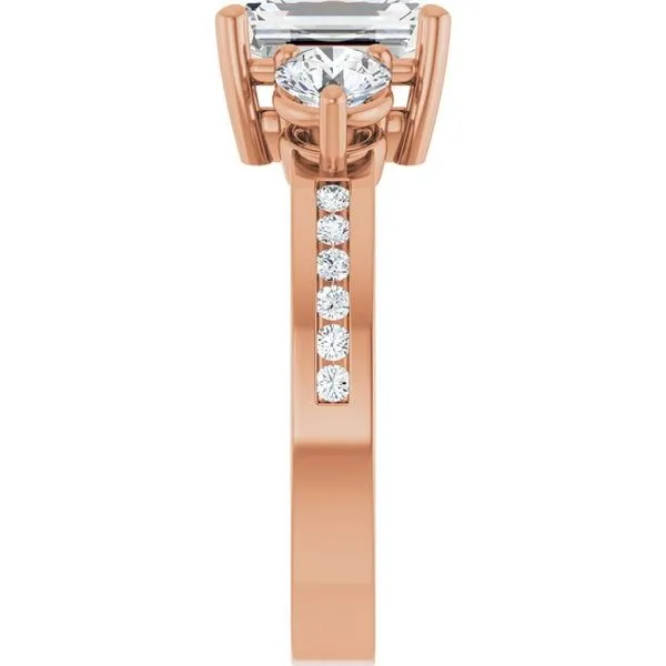 Three-Stone Engagement Ring Image 4 Northwood Jewelers Northwood, OH