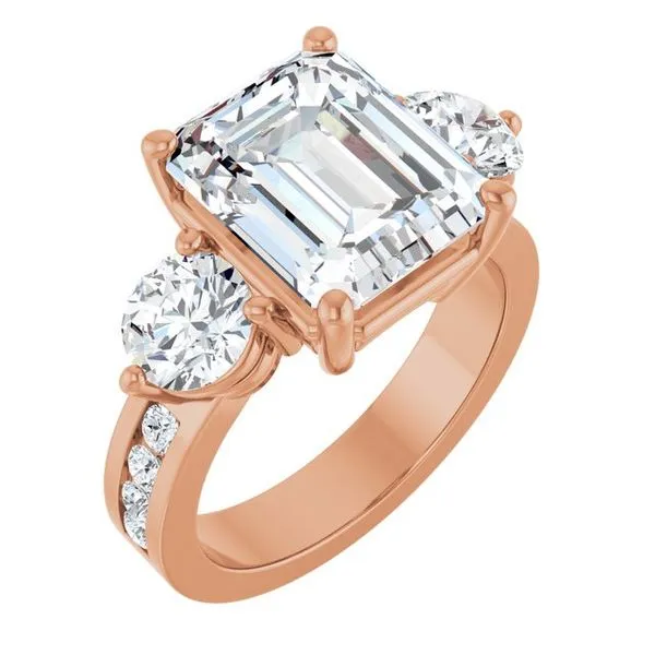 Three-Stone Engagement Ring Northwood Jewelers Northwood, OH