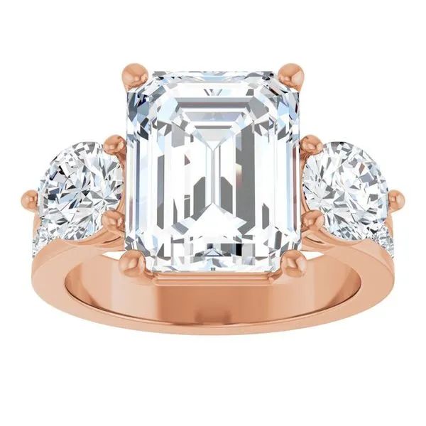 Three-Stone Engagement Ring Image 3 House of Silva Wooster, OH