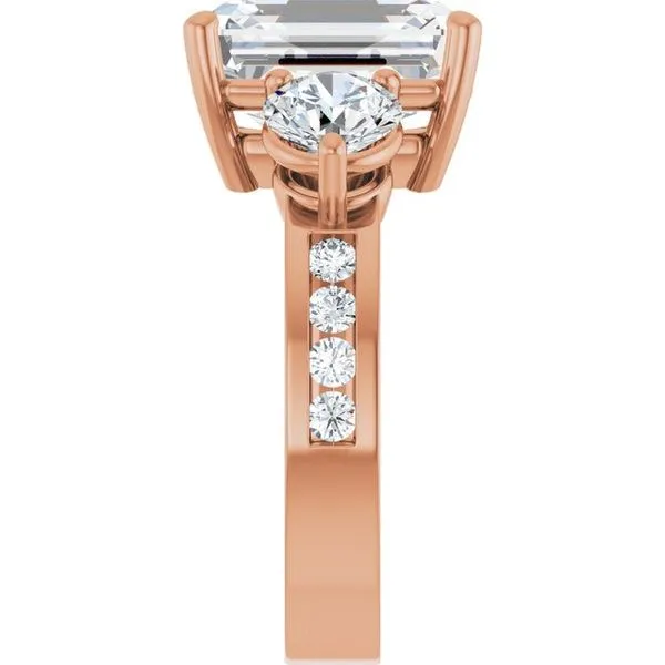 Three-Stone Engagement Ring Image 4 Jimmy Smith Jewelers Decatur, AL