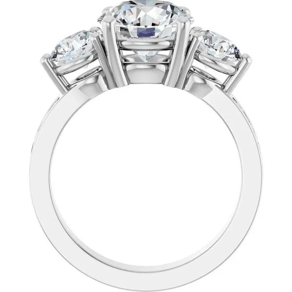 Three-Stone Engagement Ring Image 2 Northwood Jewelers Northwood, OH