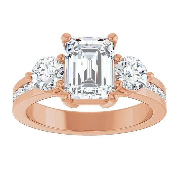 Three-Stone Engagement Ring Image 3 The Ring Austin Round Rock, TX