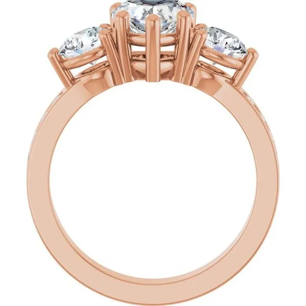 Three-Stone Engagement Ring Image 2 Clater Jewelers Louisville, KY