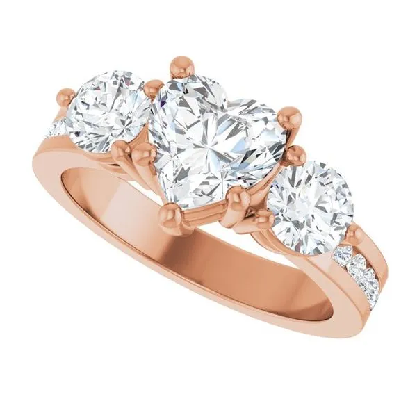 Three-Stone Engagement Ring Image 5 Clater Jewelers Louisville, KY