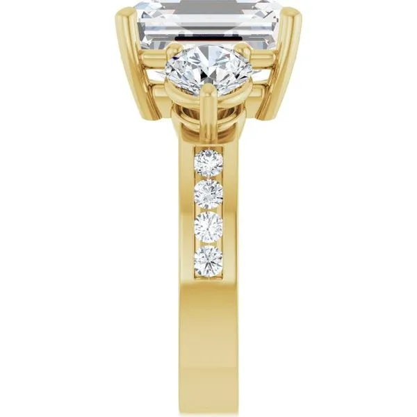 Three-Stone Engagement Ring Image 4 Northwood Jewelers Northwood, OH