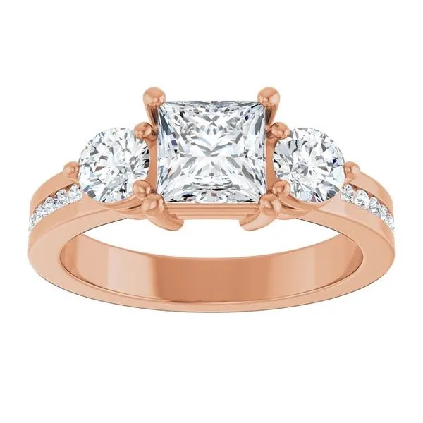 Three-Stone Engagement Ring Image 3 The Ring Austin Round Rock, TX