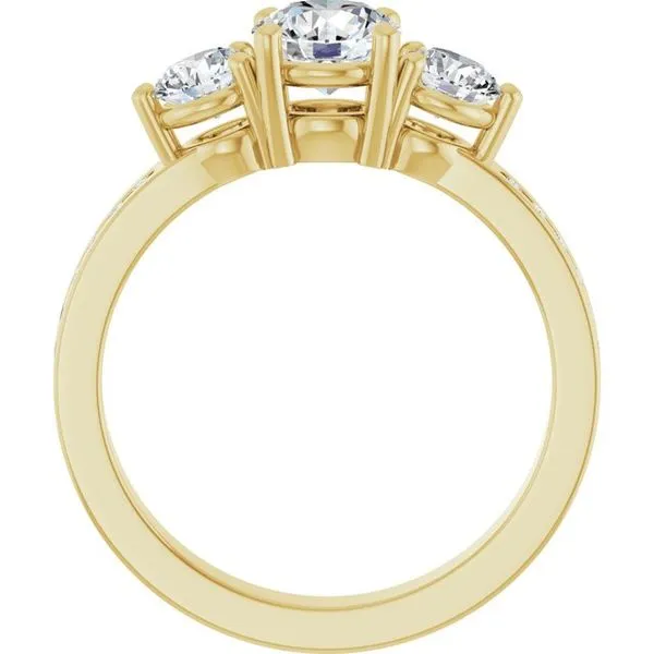 Three-Stone Engagement Ring Image 2 Shipley's Fine Jewelry Hampstead, MD