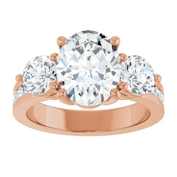 Three-Stone Engagement Ring Image 3 The Ring Austin Round Rock, TX