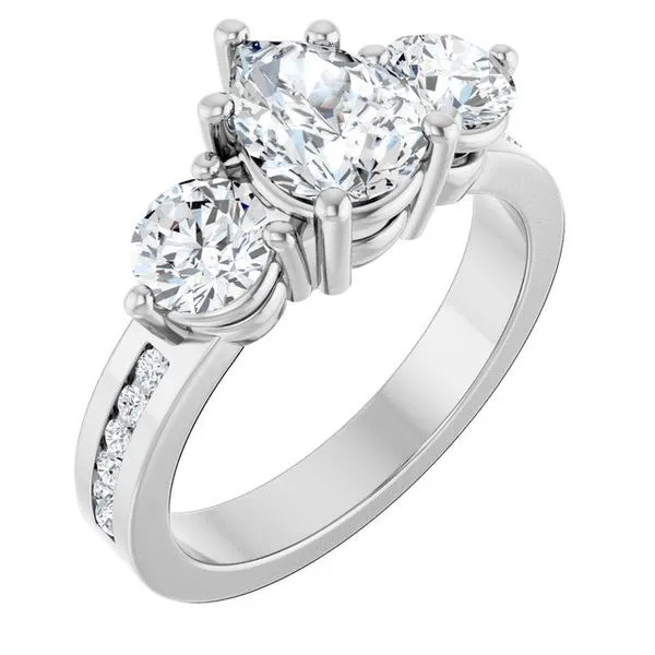 Three-Stone Engagement Ring Northwood Jewelers Northwood, OH