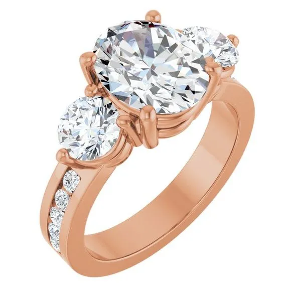 Three-Stone Engagement Ring Clater Jewelers Louisville, KY