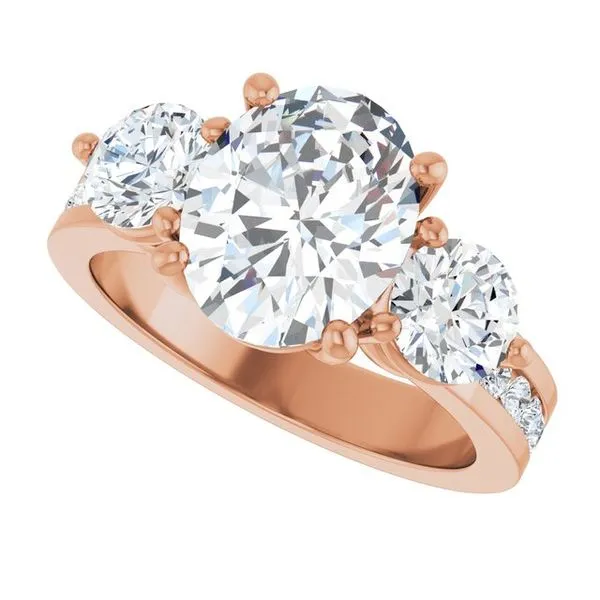 Three-Stone Engagement Ring Image 5 Northwood Jewelers Northwood, OH