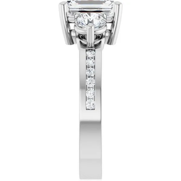 Three-Stone Engagement Ring Image 4 Northwood Jewelers Northwood, OH