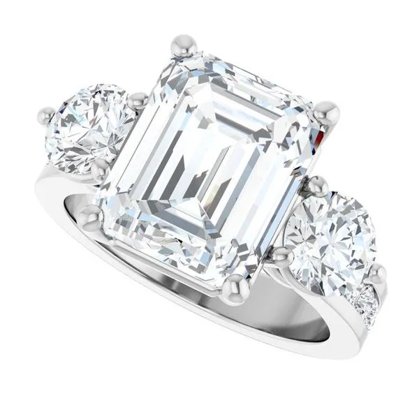 Three-Stone Engagement Ring Image 5 Northwood Jewelers Northwood, OH