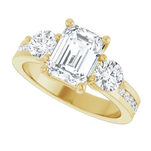 Three-Stone Engagement Ring Image 5 The Ring Austin Round Rock, TX