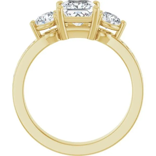 Three-Stone Engagement Ring Image 2 Northwood Jewelers Northwood, OH