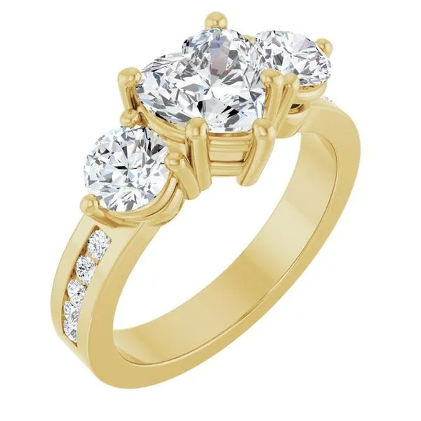 Three-Stone Engagement Ring Northwood Jewelers Northwood, OH