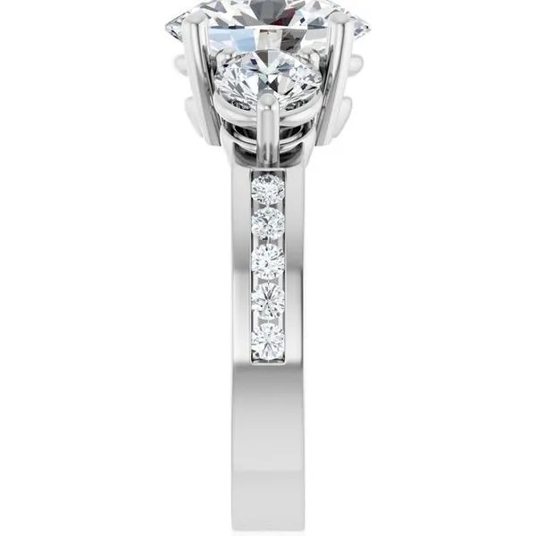 Three-Stone Engagement Ring Image 4 Northwood Jewelers Northwood, OH