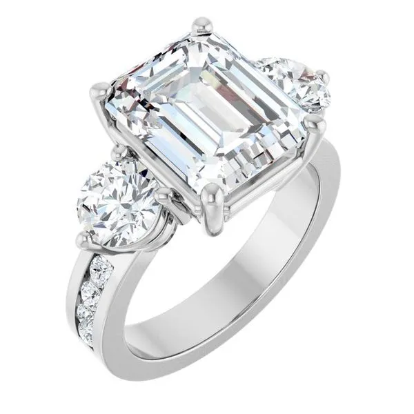 Three-Stone Engagement Ring Clater Jewelers Louisville, KY