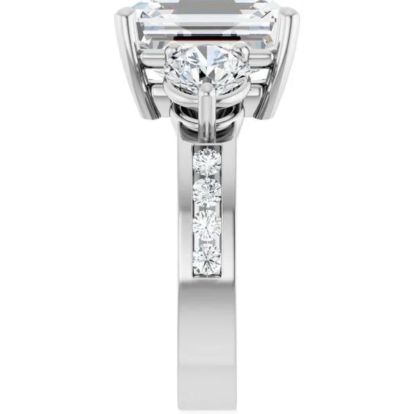 Three-Stone Engagement Ring Image 4 Clater Jewelers Louisville, KY