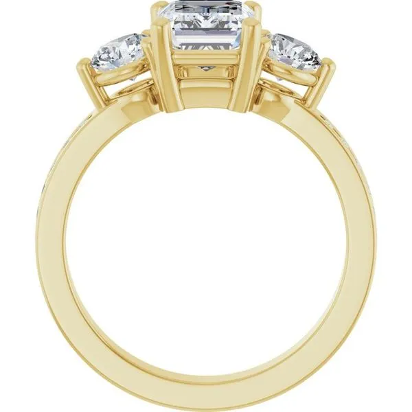 Three-Stone Engagement Ring Image 2 Arezzo Jewelers Elmwood Park, IL