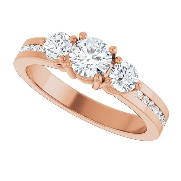 Three-Stone Engagement Ring Image 5 The Ring Austin Round Rock, TX