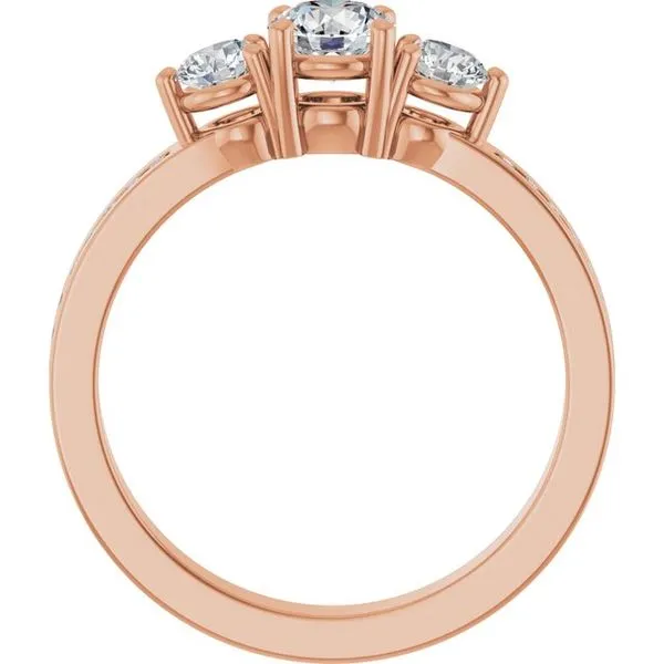 Three-Stone Engagement Ring Image 2 Paul James Jewelers Angels Camp, CA