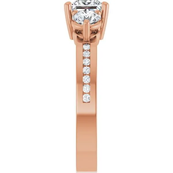 Three-Stone Engagement Ring Image 4 Austin's Fine Diamonds & Jewelry Lyndhurst, NJ