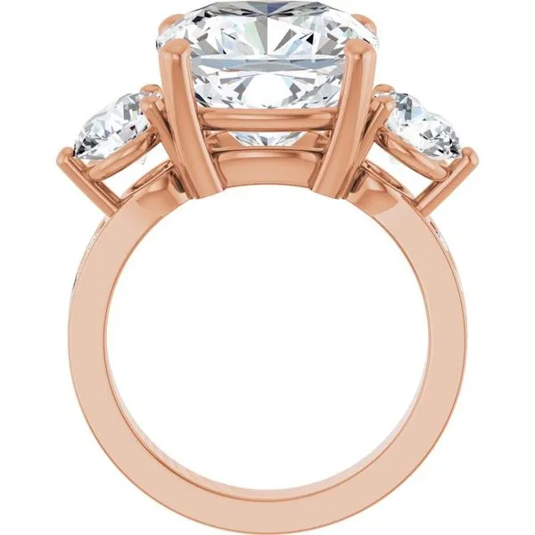 Three-Stone Engagement Ring Image 2 Northwood Jewelers Northwood, OH