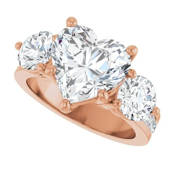 Three-Stone Engagement Ring Image 5 Northwood Jewelers Northwood, OH