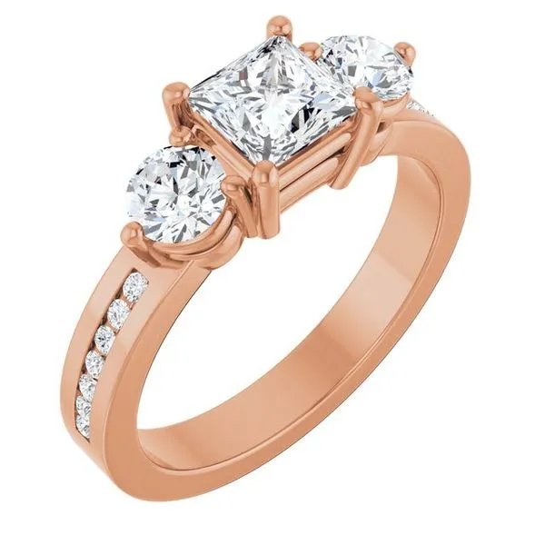 Three-Stone Engagement Ring Clater Jewelers Louisville, KY