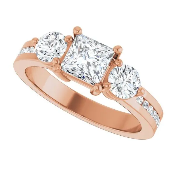 Three-Stone Engagement Ring Image 5 The Ring Austin Round Rock, TX