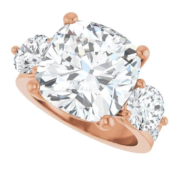 Three-Stone Engagement Ring Image 5 Arezzo Jewelers Elmwood Park, IL