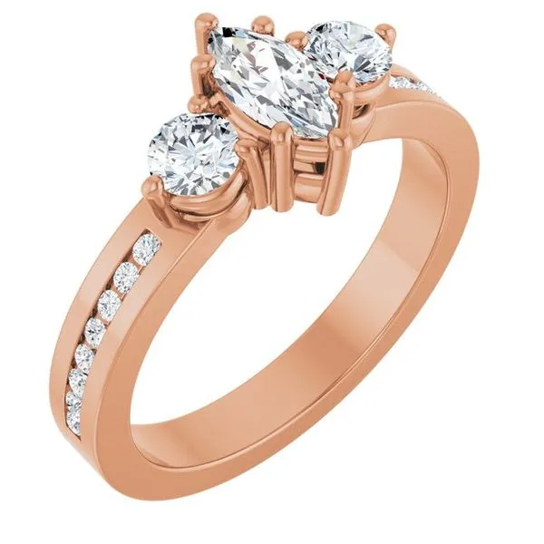 Three-Stone Engagement Ring Northwood Jewelers Northwood, OH