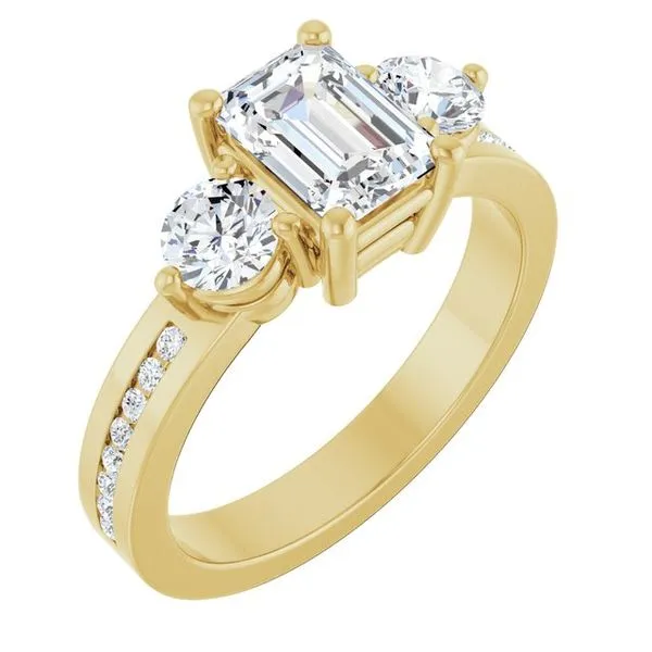 Three-Stone Engagement Ring Raleigh Diamond Fine Jewelry Raleigh, NC
