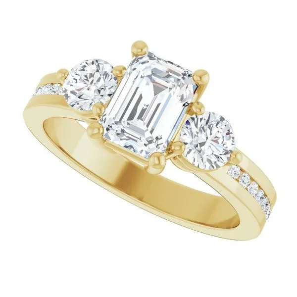 Three-Stone Engagement Ring Image 5 The Ring Austin Round Rock, TX