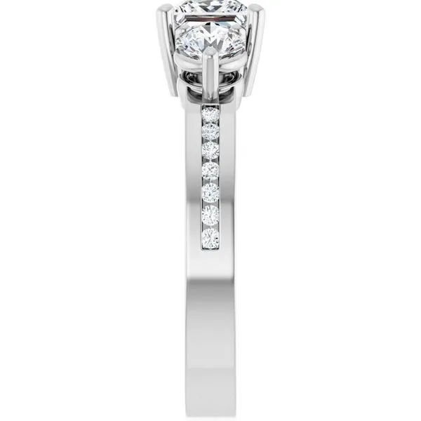 Three-Stone Engagement Ring Image 4 Paul James Jewelers Angels Camp, CA