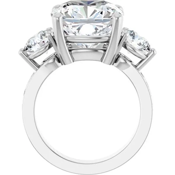 Three-Stone Engagement Ring Image 2 Arezzo Jewelers Elmwood Park, IL