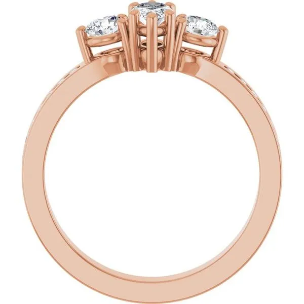 Three-Stone Engagement Ring Image 2 Northwood Jewelers Northwood, OH