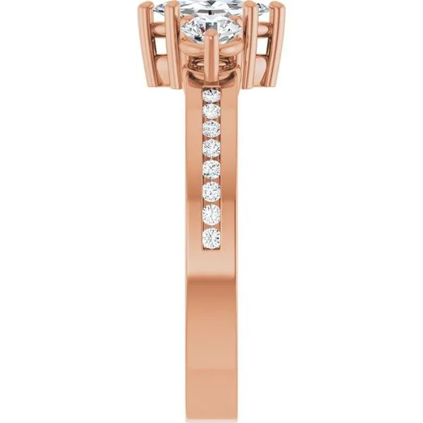 Three-Stone Engagement Ring Image 4 Jimmy Smith Jewelers Decatur, AL