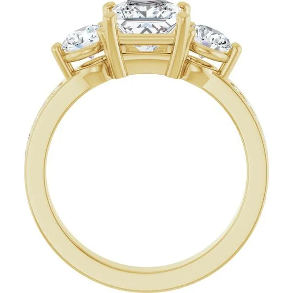 Three-Stone Engagement Ring Image 2 Northwood Jewelers Northwood, OH