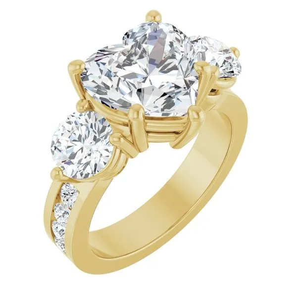 Three-Stone Engagement Ring Clater Jewelers Louisville, KY