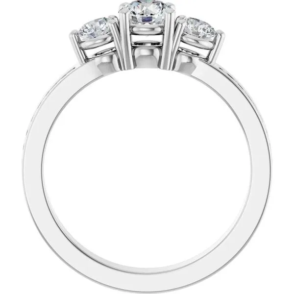 Three-Stone Engagement Ring Image 2 Northwood Jewelers Northwood, OH