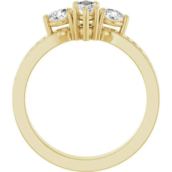 Three-Stone Engagement Ring Image 2 The Ring Austin Round Rock, TX