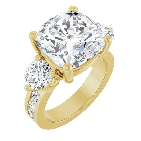 Three-Stone Engagement Ring Arezzo Jewelers Elmwood Park, IL