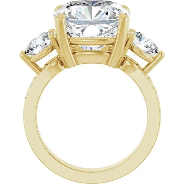 Three-Stone Engagement Ring Image 2 Clater Jewelers Louisville, KY